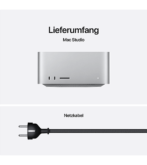 Apple Mac Studio M3 Ultra mit 28‑Core CPU und 60‑Core GPU, 96 GB