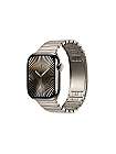 Apple Watch 10 GPS + Cellular leasen, 42 mm oder 46 mm Titan Natur, Gliederarmband Natur