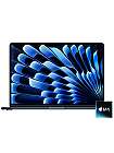MacBook Air 15 mit M4 Chip leasen - mieten, 16 bis 32 GB RAM, 256 GB bis 2 TB SSD, Farbe Mitternacht