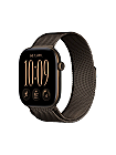 Apple Watch 12 Titan Bronze GPS + Cellular leasen, 42 mm oder 46 mm, Milanaise Dunkelbronze