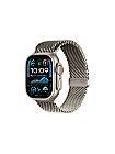 Apple Watch Ultra 2 leasen, mit Melanaise Armband Titan Natur in Gr. M