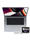 Apple MacBook Pro 16 mit M1 Max Chip 10-Core, Kauf Leasing,  32 bis 64 GB RAM, 1TB bis 8TB SSD, Space Grau MK1A3D/A
