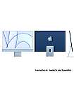 Apple iMac 24 8GB RAM 256 GB SSD Blau Kauf Leasing, M1 Chip 8-Core CPU und 7-Core GPU, MJV93D/A