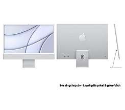 Apple iMac 24 mit 4,5K Display 512 GB Silber leasen, M1 Chip 8-Core CPU und 8-Core GPU, MGPD3D/A