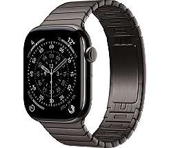 Apple Watch 11 GPS + Cellular leasen, 42 mm oder 46 mm Titan Schiefer, Gliederarmband Schiefer