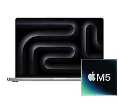 Apple MacBook Pro 14 M5 Chip leasen, 24GB/1TB SSD, Silber MDE64D/A