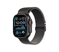 Apple Watch Ultra 2 leasen, mit Melanaise Armband Titan Schwarz in Gr. L