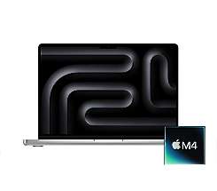 Apple MacBook Pro 14 M4 Chip leasen, 24GB/1TB SSD, 10-Core CPU 10-Core GPU, Silber MCX14D/A