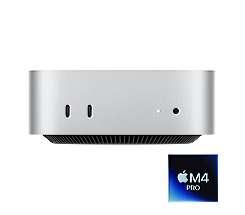 Apple Mac mini M4 Pro leasen, mit 12‑Core CPU und 16‑Core GPU, 24 GB RAM 512 GB SSD, MCX44D/A 