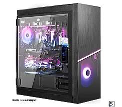 Gamer PC MSI Sekira 500X Gehäuse leasen, i9 Raptor Lake 24 Core, RTX4080, 32 GB RAM DDR5 6400, High-End Gamer PC