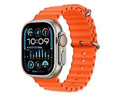 Apple Watch Ultra 2 leasen, Ocean Armband Orange, MREH3FD/A
