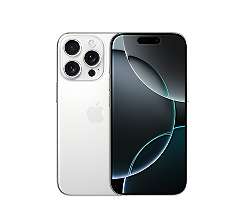 Apple iPhone 16 Pro, 1 TB leasen, Titan Weiß