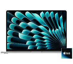 MacBook Air 13 mit M4 Chip leasen - mieten, 16 GB bis 32 GB RAM, 512 GB bis 2 TB SSD, Farbe Silber