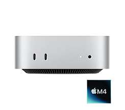 Apple Mac mini M4 leasen, mit 10‑Core CPU und 10‑Core GPU, 16GB RAM 256 GB SSD, MU9D3D/A 