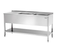 Bartscher Spüle 700, B 1600, 2 Becken RE als Leasing