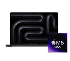 Apple MacBook Pro 14 M5 Max Chip leasen 18-Core CPU 32-Core GPU 36GB/2TB SSD, Space Schwarz, MGDU4D/A
