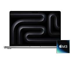 Apple MacBook Pro 14 M3 Chip leasen, 512 GB SSD, 8-Core CPU 10-Core GPU, Silber MR7J3D/A, inkl. Konfigurator