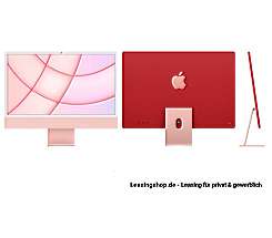 Apple iMac 24 mit 4,5K Display 256 GB Rosé leasen, M1 Chip 8-Core CPU und 8-Core GPU, MGPM3D/A