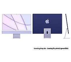 Apple iMac 24 mit 4,5K Display 256 GB Violett leasen, M1 Chip 8-Core CPU und 8-Core GPU, Z130