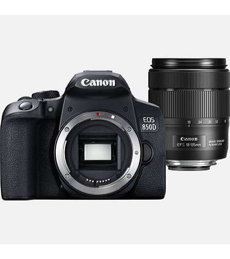 Canon EOS 850D SLR-Kamera-Set 24,1 MP CMOS 6000 x 4000 Pixel Schwarz jetzt leasen