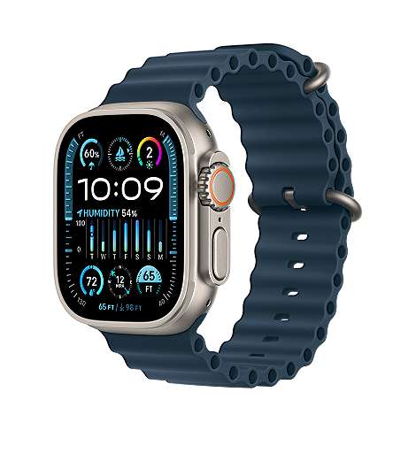 Apple Watch Ultra 2 leasen, Ocean Armband Blau, MREG3FD/A