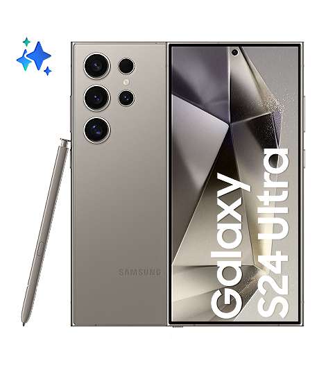 Samsung GALAXY S24 Ultra 5G S928B DS 256GB Titanium Gray Android 14 Smartphone (EU) als Leasing