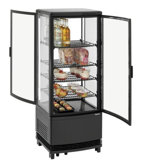 Bartscher Mini-Kühlvitrine 98L2T schwarz als Leasing
