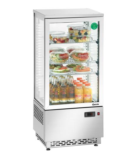 Bartscher Mini-Kühlvitrine 78L, Edelstahl bei uns leasen oder mieten