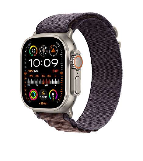 Apple Watch Ultra 2 leasen, Alpine Loop Indigo, MRER3FD/A