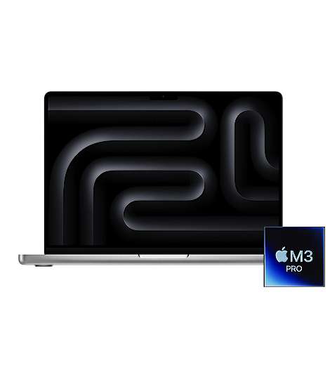 Apple MacBook Pro 16 M3 PRO leasen, 18/512 GB SSD, 12-Core CPU 18-Core GPU, Silber MRW43D/A