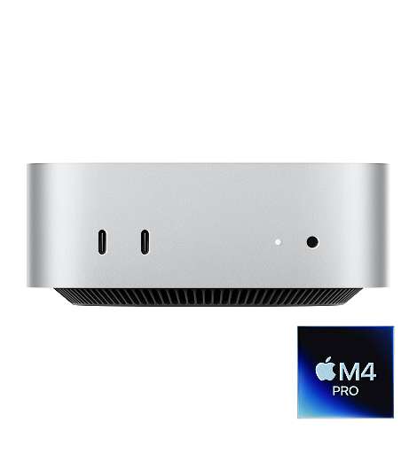 Apple Mac mini M4 Pro leasen, mit 12‑Core CPU und 16‑Core GPU, 24 GB RAM 512 GB SSD, MCX44D/A 