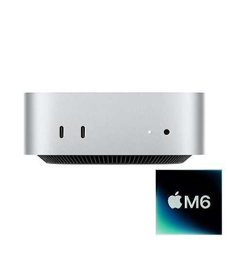 Apple Mac mini M6 leasen, 16 GB RAM, 256 GB SSD mit 12‑Core CPU und 12‑Core GPU, MHQK4ZD/A