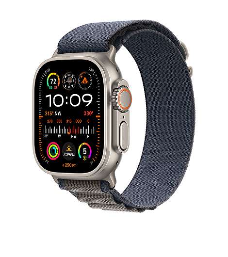 Apple Watch Ultra 2 leasen, Alpine Loop Blau , MREK3FD/A