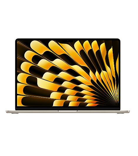 MacBook Air 15, Apple M2 Chip mit 8‑Core CPU und 10‑Core GPU, 512 GB bis 2 TB SSD leasen, Farbe Polarstern