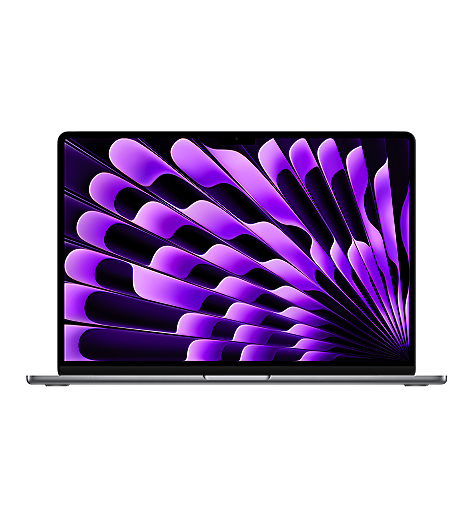 MacBook Air 15, Apple M2 Chip mit 8‑Core CPU und 10‑Core GPU, 512 GB bis 2 TB SSD leasen, Farbe Space Grau