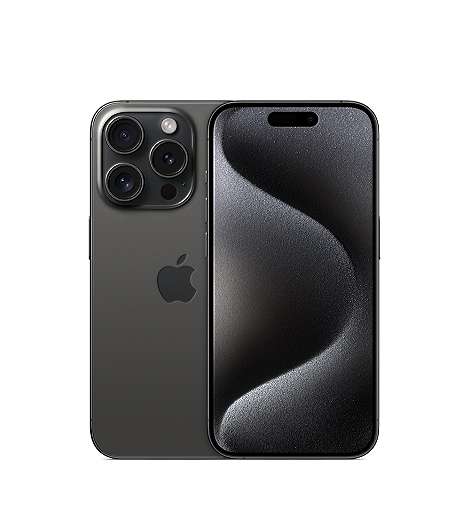 Apple iPhone 15 Pro, 256 GB leasen, Titan Schwarz MTV13ZD/A