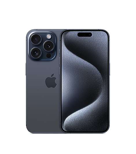 Apple iPhone 15 Pro, 1 TB leasen, Titan Blau MTVG3ZD/A