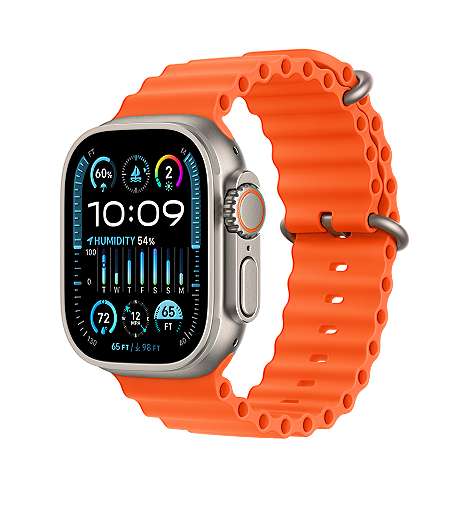 Apple Watch Ultra 2 leasen, Ocean Armband Orange, MREH3FD/A