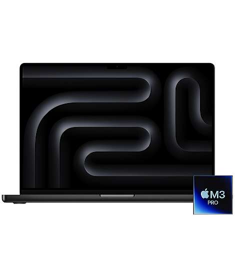 Apple MacBook Pro 14 M3 PRO leasen, 18GB/1TB SSD, 12-Core CPU 18-Core GPU, Space Schwarz MRX43D/A, inkl. Konfigurator  