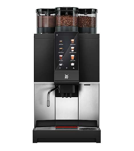 WMF 1300 S Wassertank mit Basic Steam leasen, 2 Mühlen und Schokopulver oder Topping