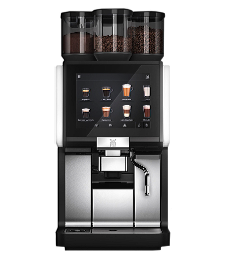 WMF 1500 S+ leasen, mit Festwasser, Dynamic Milk 2 Mühlen und Schoko 