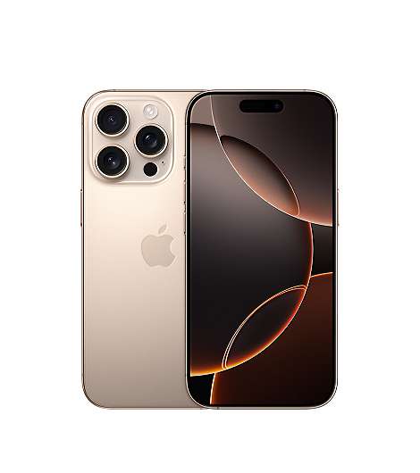 Apple iPhone 16 Pro, 1 TB leasen, Titan Wüstensand