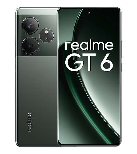 Realme GT6 Smartphone Razor Green 12/256GB 17,22cm (6,78