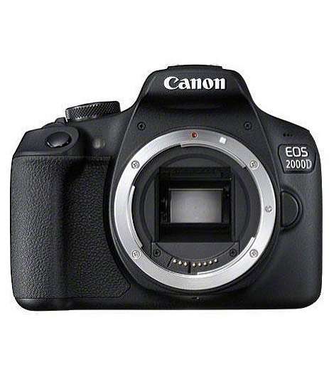 Canon EOS 2000D BK BODY EU26 SLR-Kameragehäuse 24,1 MP CMOS 6000 x 4000 Pixel Schwarz leasen