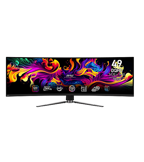 MSI MPG 491CQPDE QD-OLED, 49 Zoll Gaming-Monitor leasen
