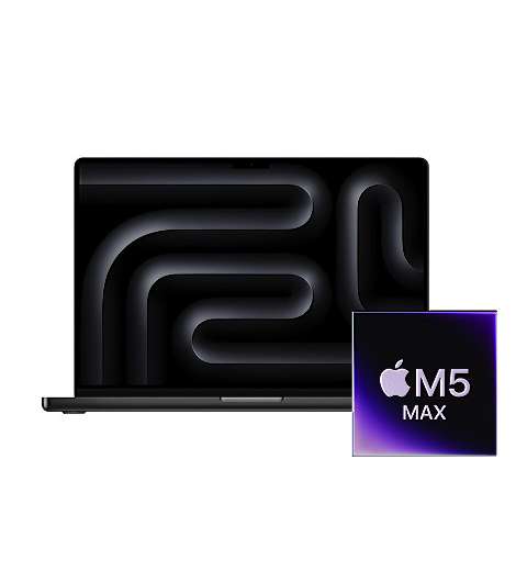 Apple MacBook Pro 14 M5 Max Chip leasen 18-Core CPU 40-Core GPU 48GB/2TB SSD, Space Schwarz, MGEE4D/A