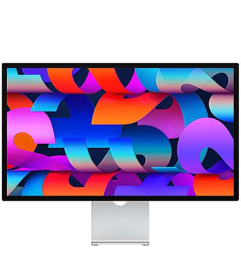 Apple Studio Display leasen, Standardglas, mit Neigung und höhenverstellbaren Standfuß, MFEW4FD/A