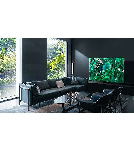 HD Ultra GQ77S90CAT 4K 195,6 Schwarz Zoll) Samsung Smart-TV (77 leasen jetzt cm WLAN