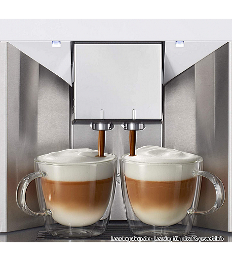 Siemens TQ507D02 EQ.500 integral Kaffeevollautomat leasen, Edelstahl lWeiss