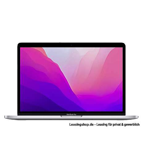 MacBook Pro 13, Apple M2 Chip mit 8‑Core CPU und 10‑Core GPU, 256 GB bis 2 TB SSD leasen, Silber